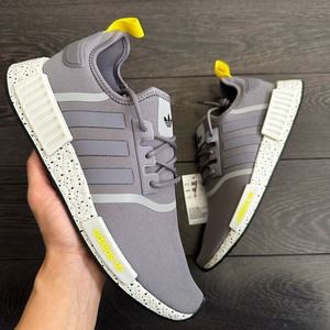 adidas NMD R1 'Trace Grey Speckle' Originals Grey/Yellow GX9534